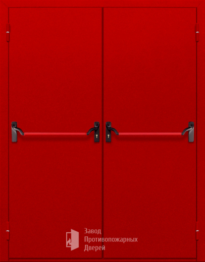 Фото двери «Двупольная глухая с антипаникой (красная)» в Одинцово
