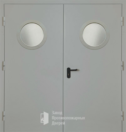 Фото двери «Двупольная с круглым стеклом EI-30» в Одинцово