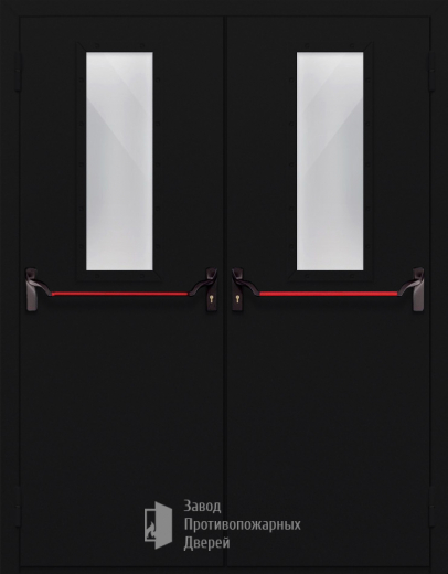 Фото двери «Двупольная со стеклом и антипаникой №64» в Одинцово