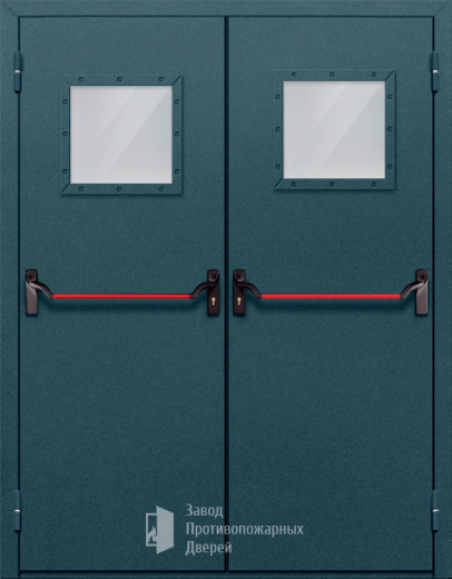 Фото двери «Двупольная со стеклом и антипаникой №57» в Одинцово