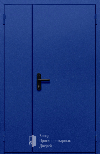 Фото двери «Полуторная глухая (синяя)» в Одинцово
