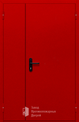 Фото двери «Полуторная глухая (красная)» в Одинцово