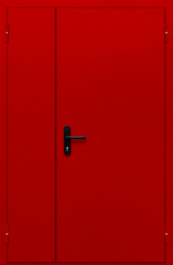 Фото двери «Полуторная глухая (красная)» в Одинцово