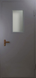 Фото двери «Техническая дверь №4 однопольная со стеклопакетом» в Одинцово