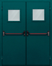 Фото двери «Двупольная со стеклом и антипаникой №56» в Одинцово